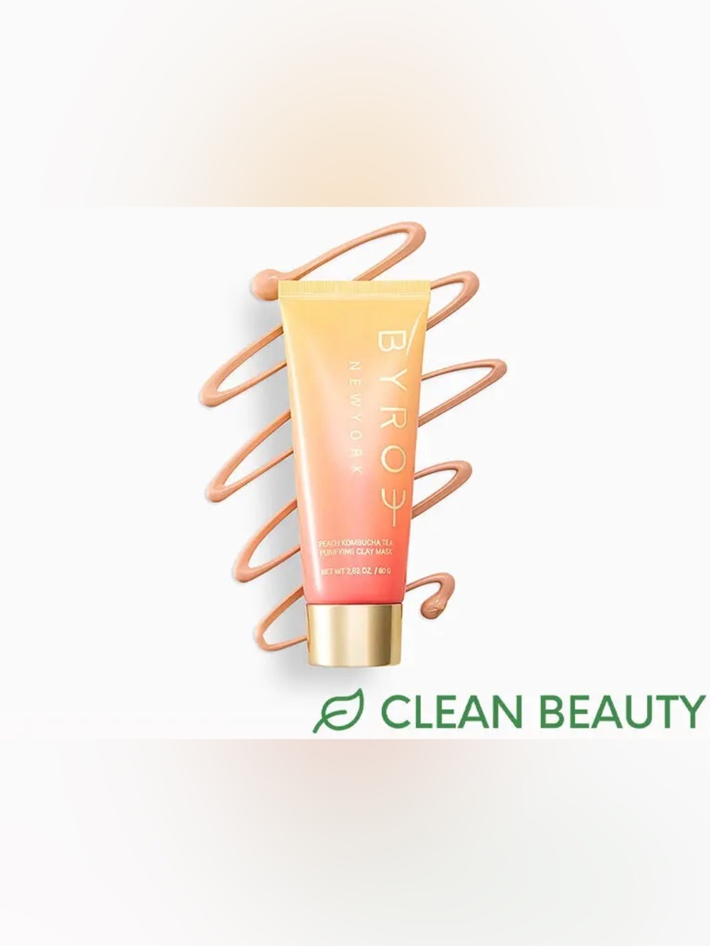 $70 MSRP Byroe Peach Kombucha Tea Purifying Clay Mask | New In Box